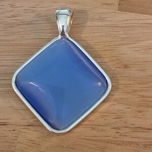 RMN Silvertone Blue Ombré pendant